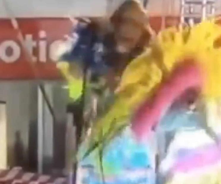 Modelo sufre descarga eléctrica en concurso Señorita Sahuayo