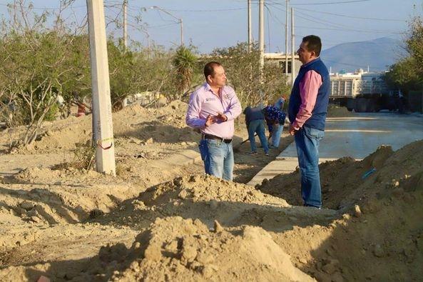 Supervisa Guevara obras de drenaje