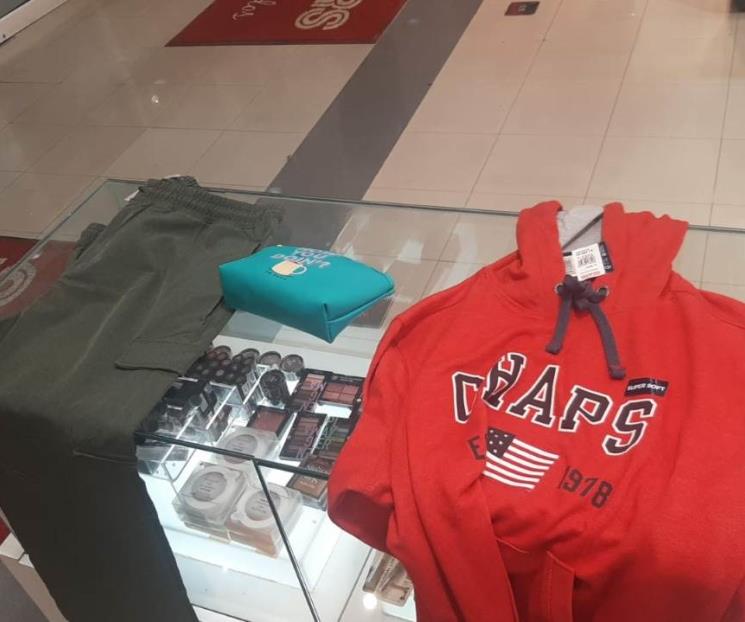 Detienen a ladrón en tienda departamental