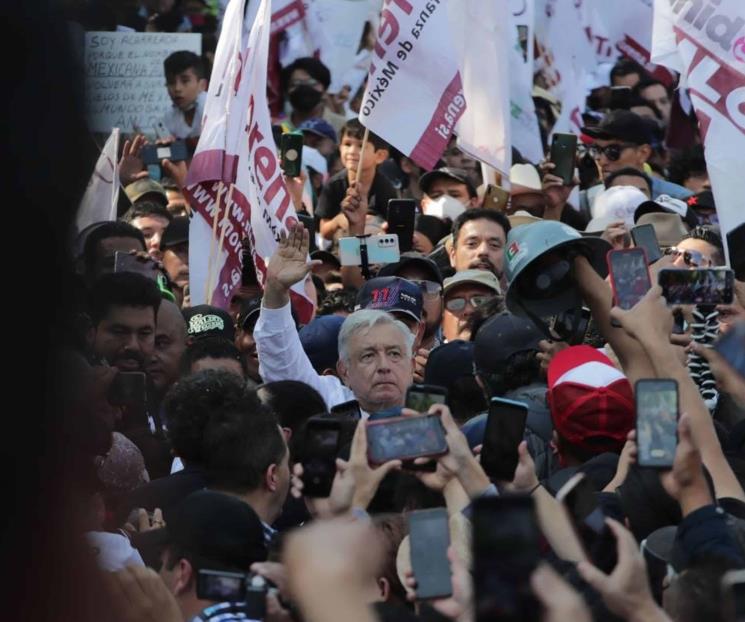 Marcha sirvió para empoderar a la gente: AMLO