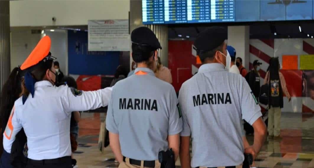 Pasajeros podrán solicitar seguridad de la Marina en el AICM Pasajeros podrán solicitar seguridad de la Marina en el AICM