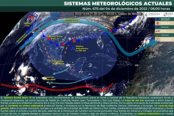 Este domingo, Frente frío 13 provocará lluvias en 4 estados