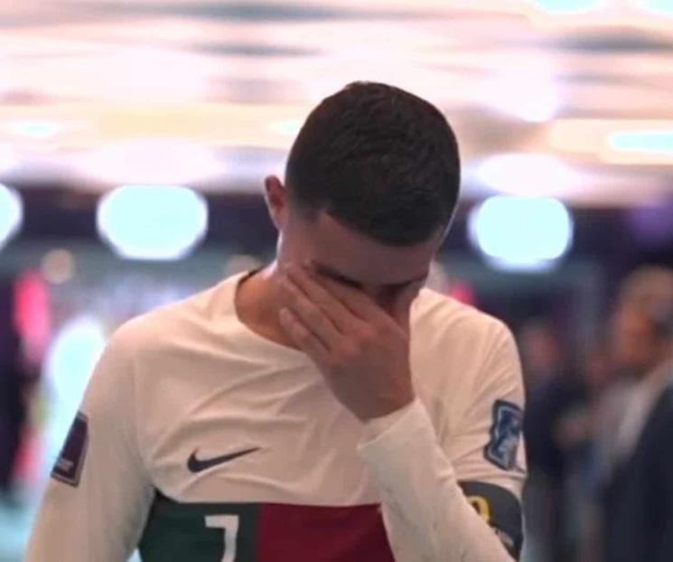 Llora CR7 y se irá sin ser campeón del mundo