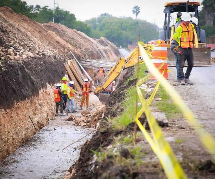 Siguen en Escobedo con obras pluviales Siguen en Escobedo con obras pluviales