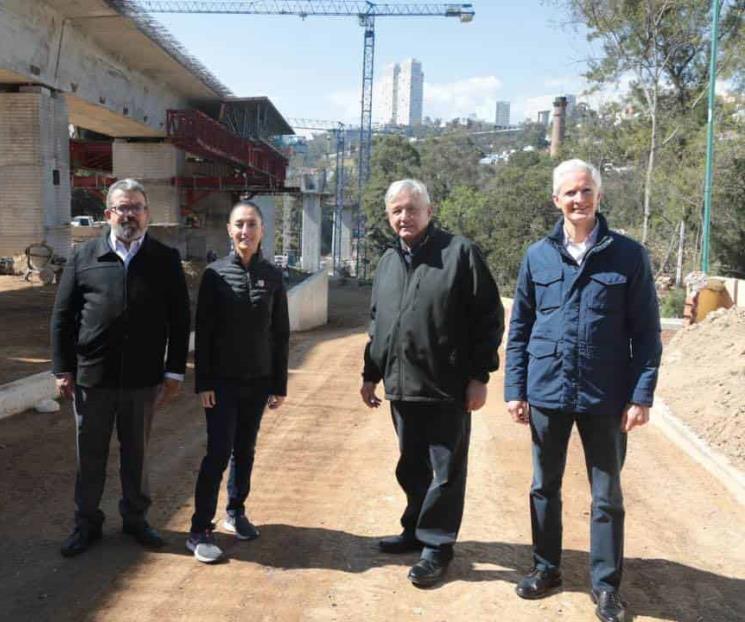 Supervisan obras del Tren Interurbano Toluca-CDMX