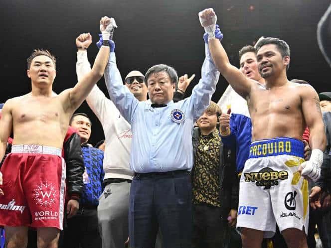 Vuelve Pacquiao al ring y vence a rival en exhibición Vuelve Pacquiao al ring y vence a rival en exhibición