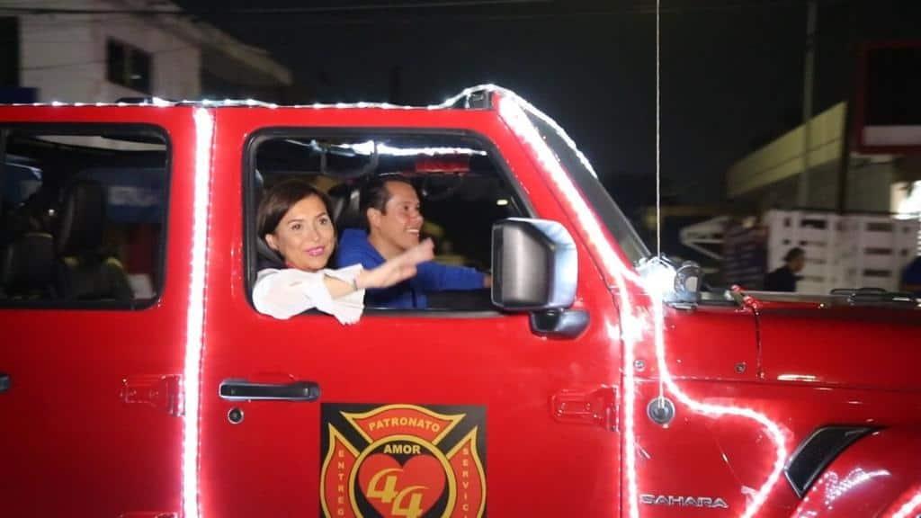 Hacen juntos Cristina y Daniel macro recorrido de Navidad