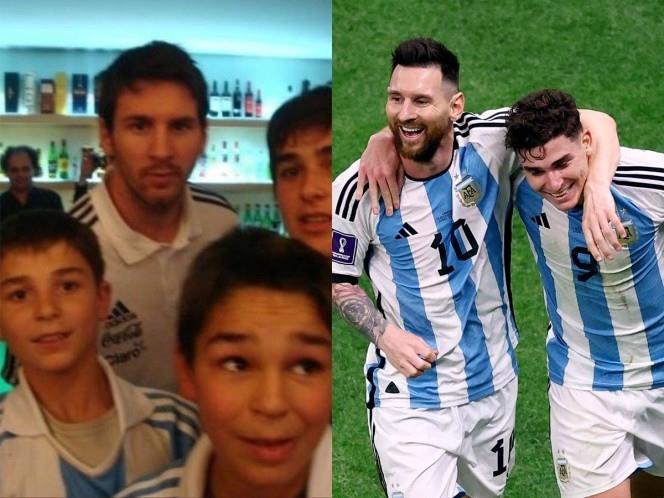 Cumple Julián Álvarez su sueño de jugar con Leo Messi Cumple Julián Álvarez su sueño de jugar con Leo Messi
