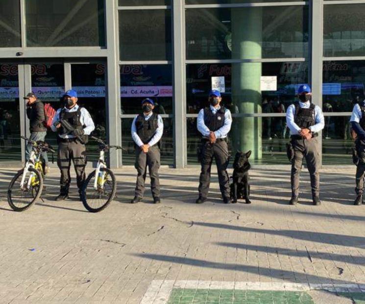 Refuerzan seguridad en Central de Autobuses
