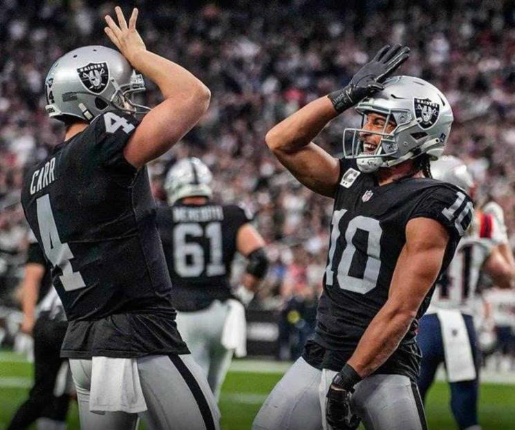 Vencen Raiders a Patriotas en la última jugada del partido