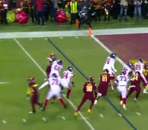 Se imponen los Gigantes a Comandantes de Washington