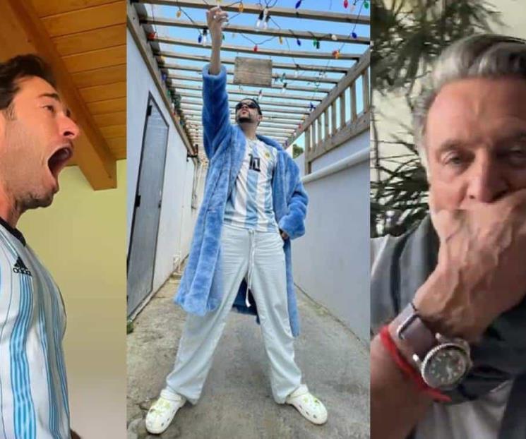 Famosos que celebraron el triunfo de Argentina en Qatar