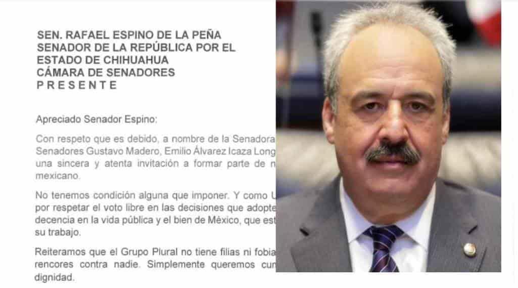 Invitan a salir de Morena a senador y ser plural