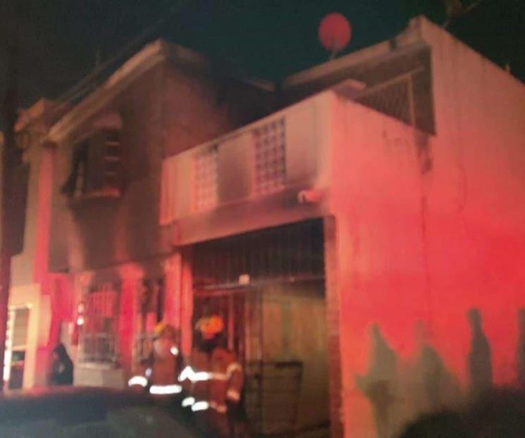 Se incendia domicilio, hay ocho lesionados