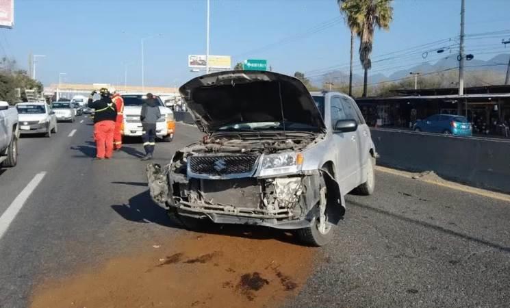 Colapsa vialidad de la Nacional por accidentes Colapsa vialidad de la Nacional por accidentes