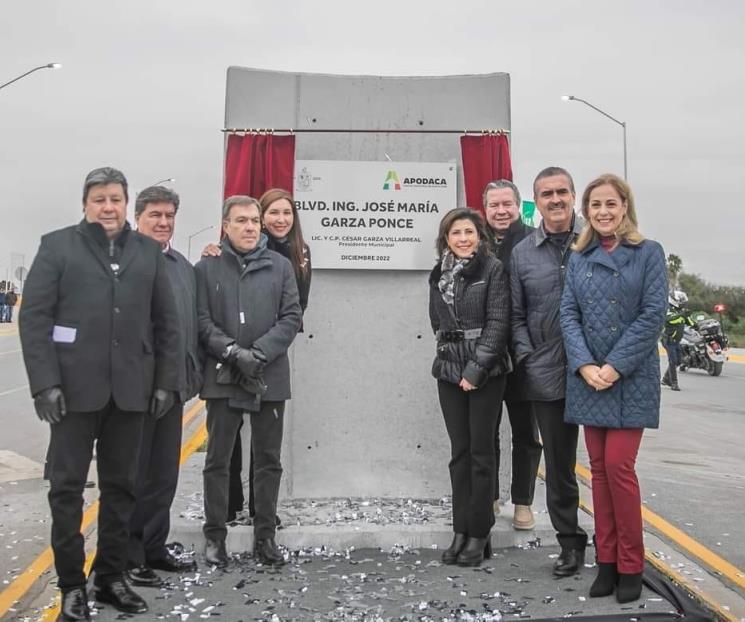 Inauguran en Apodaca el Bulevar Garza Ponce Inauguran en Apodaca el Bulevar Garza Ponce
