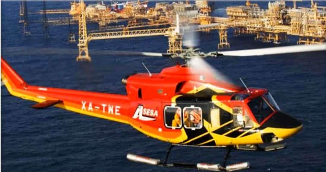Se desploma helicóptero contratista de Pemex