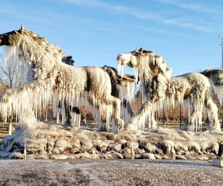 Chihuahua se congela; amanece con hasta -8 grados