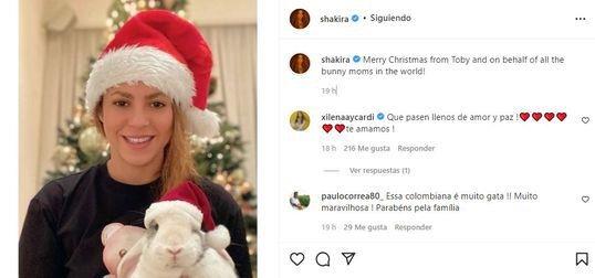 Shakira desea una Feliz Navidad a sus seguidores Shakira desea una Feliz Navidad a sus seguidores