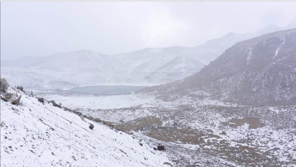 Tlalpan y el Nevado de Toluca se pintan de blanco