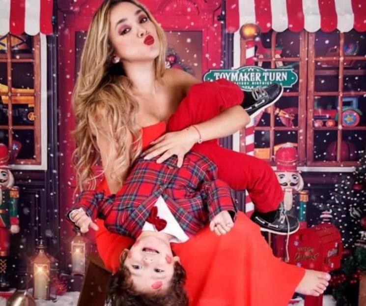 Sherlyn celebra la Navidad con tiernas fotos junto a su hijo