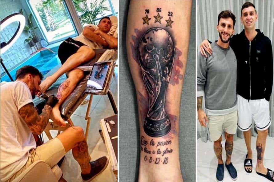 Presume Dibu su Copa del Mundo Presume Dibu su Copa del Mundo