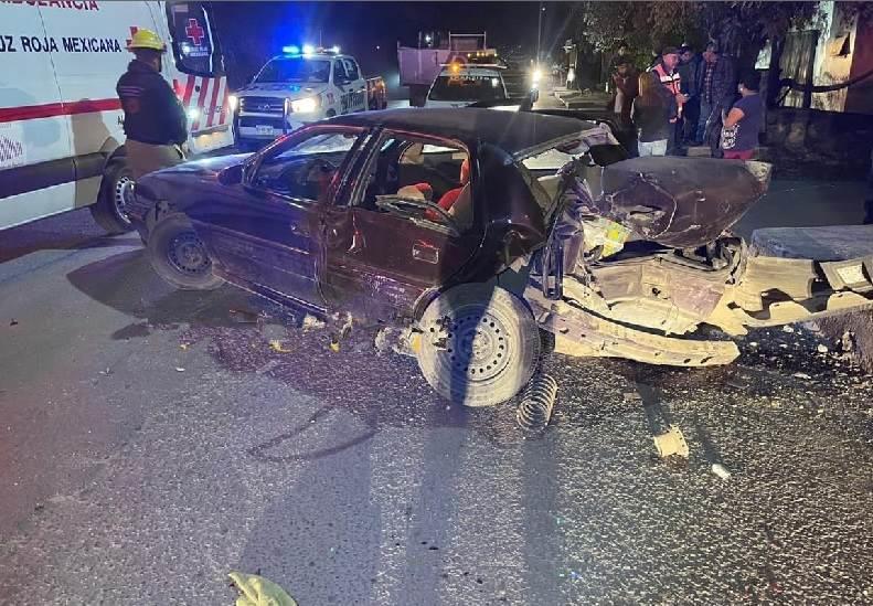 Deja choque dos lesionados en Allende Deja choque dos lesionados en Allende