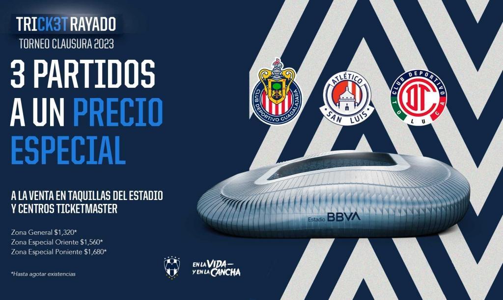 Pone Rayados primeros juegos a precio preferencial Pone Rayados primeros juegos a precio preferencial