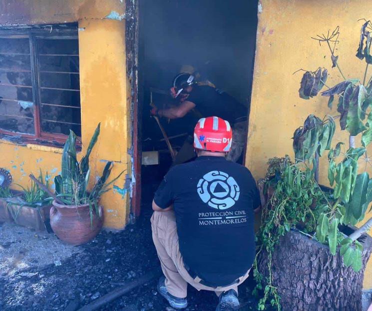 Arde vivienda en Montemorelos Arde vivienda en Montemorelos