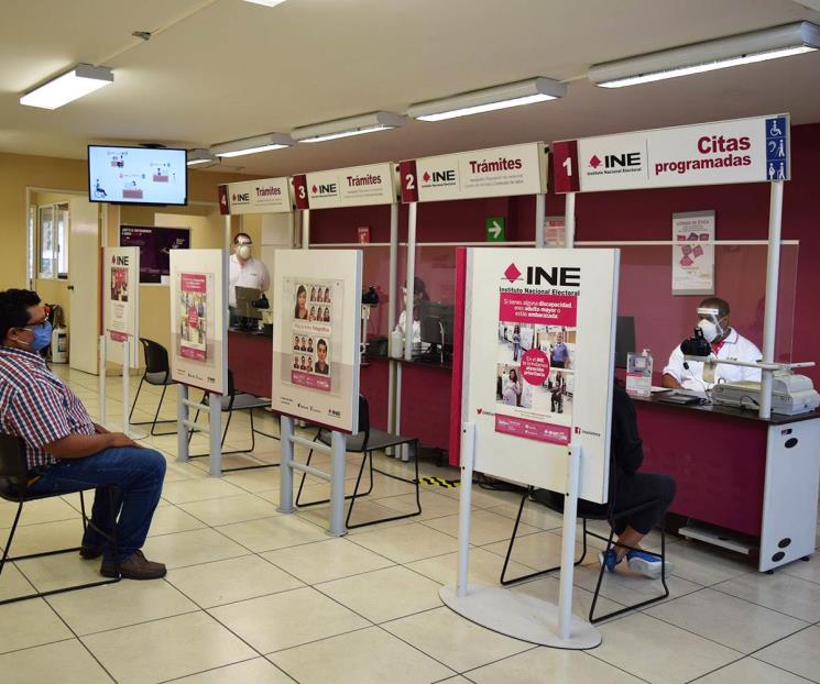 INE reabre sus módulos este martes INE reabre sus módulos este martes