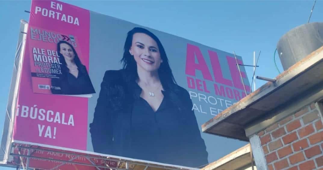 Exigen al INE investigar anuncios de Alejandra del Moral Exigen al INE investigar anuncios de Alejandra del Moral