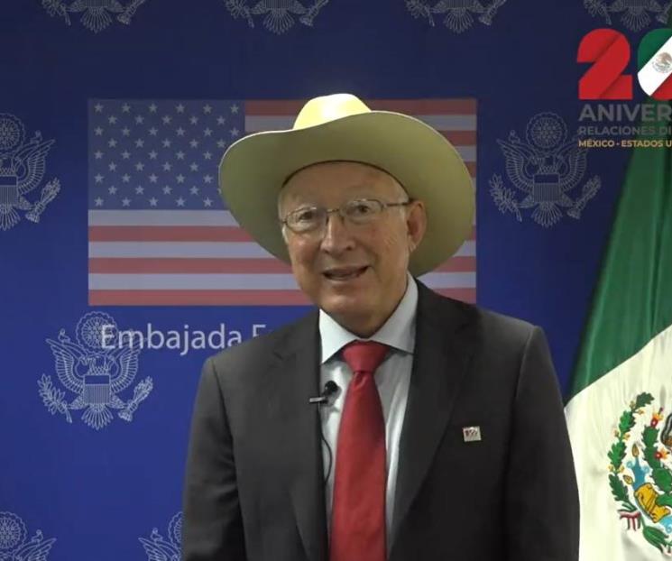 Lanza embajador de EUA mensaje ante visita de Biden Lanza embajador de EUA mensaje ante visita de Biden