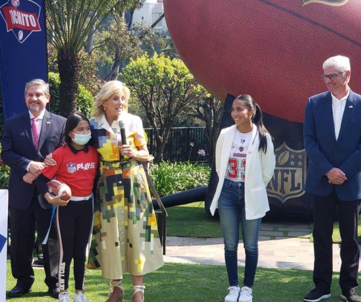 Esposa de Joe Biden visita la NFL en México Esposa de Joe Biden visita la NFL en México