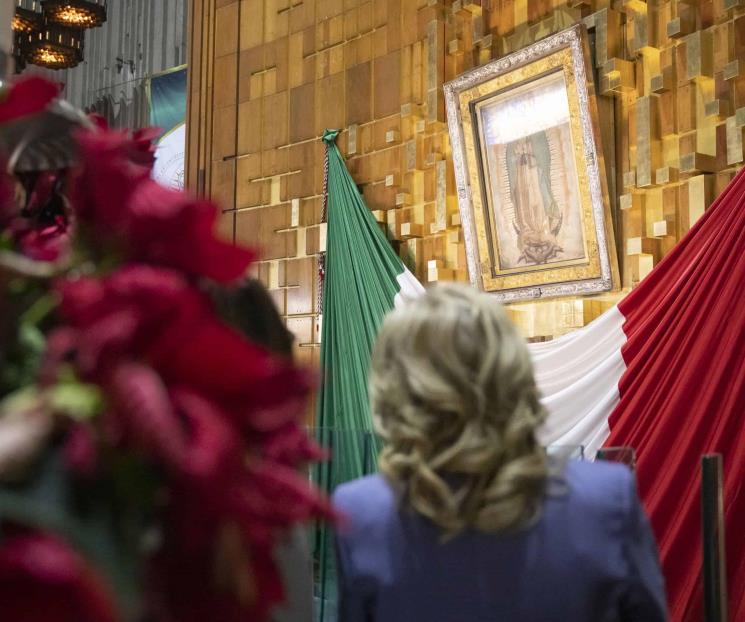 Jill Biden con Gutiérrez Müller en la Basílica de Guadalupe Jill Biden con Gutiérrez Müller en la Basílica de Guadalupe