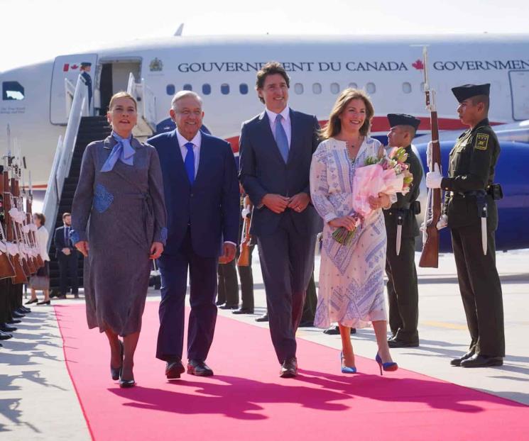 Llega Trudeau a Cumbre en México; lo recibe AMLO en el AIFA Llega Trudeau a Cumbre en México; lo recibe AMLO en el AIFA