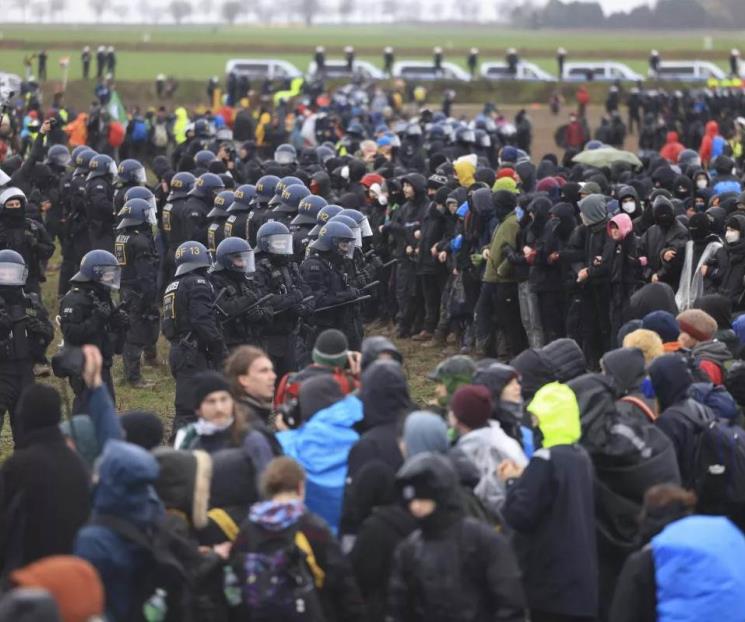Protestan contra mina de carbón en Alemania Protestan contra mina de carbón en Alemania