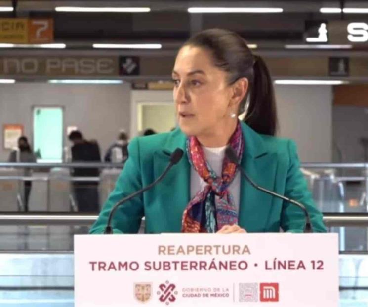 Falso que se esté militarizando el Metro: Sheinbaum Falso que se esté militarizando el Metro: Sheinbaum
