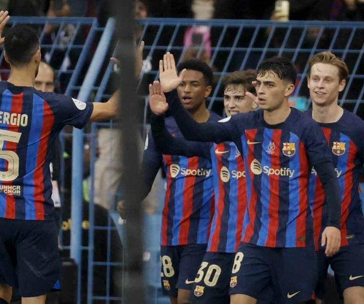 Golea Barça al Madrid y son campeones de la Supercopa Golea Barça al Madrid y son campeones de la Supercopa