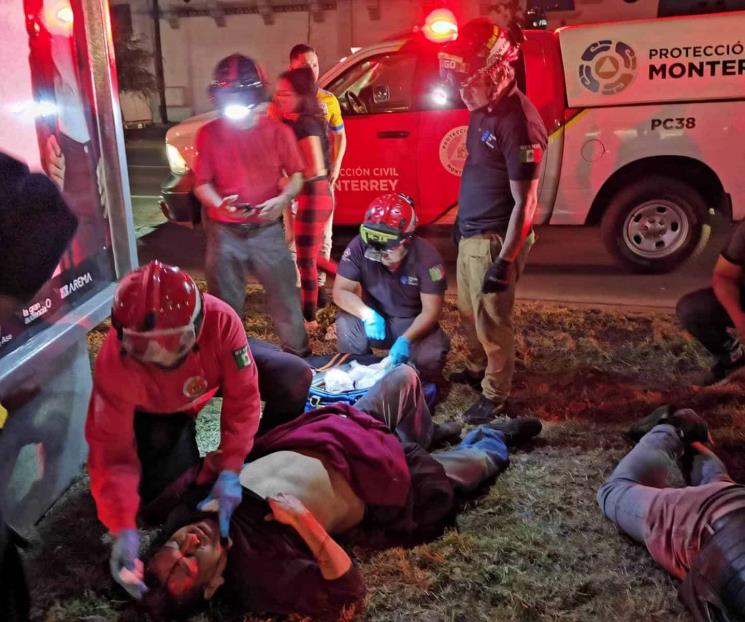 Deja choque tres lesionados Deja choque tres lesionados