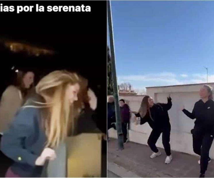 Fans de Shakira le llevan serenata al pie de su ventana Fans de Shakira le llevan serenata al pie de su ventana