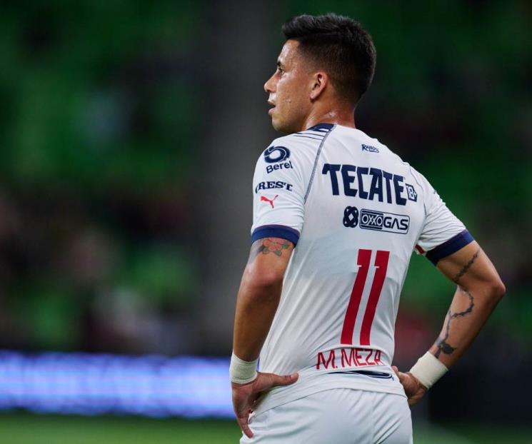 Maxi Meza sigue en duda en Rayados por lesión Maxi Meza sigue en duda en Rayados por lesión