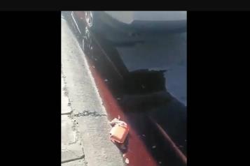 Captan río de sangre frente a una funeraria en Sinaloa