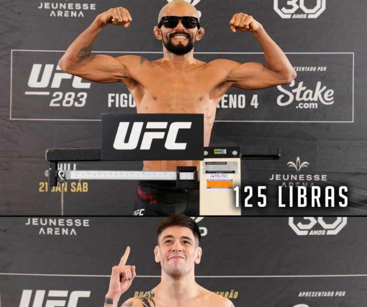 Cumplen Moreno y Figueredo con pesaje Cumplen Moreno y Figueredo con pesaje