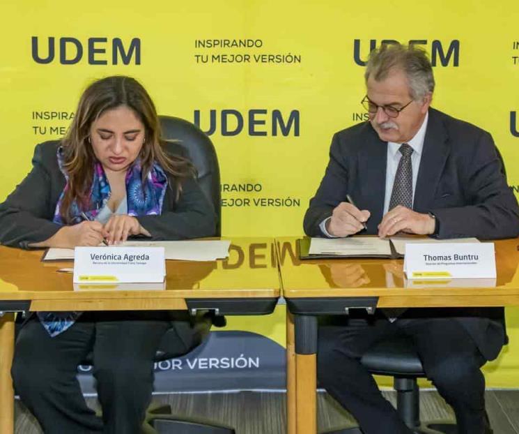 Firman convenio de cooperación UDEM y UNIFRANZ
