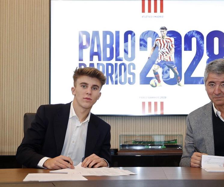 Firma el Atlético a Pablo Barrios Firma el Atlético a Pablo Barrios
