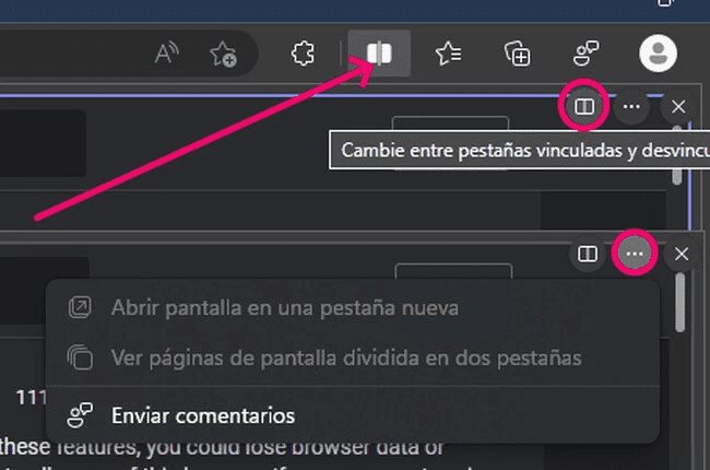 Microsoft Edge permitirá dividir una pestaña entre dos webs Microsoft Edge permitirá dividir una pestaña entre dos webs