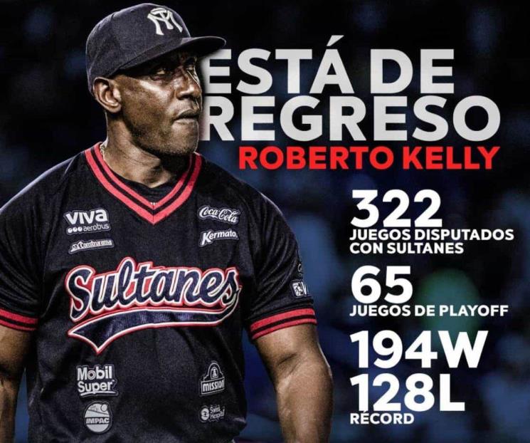 Dirigirá Roberto Kelly a Sultanes en el verano Dirigirá Roberto Kelly a Sultanes en el verano