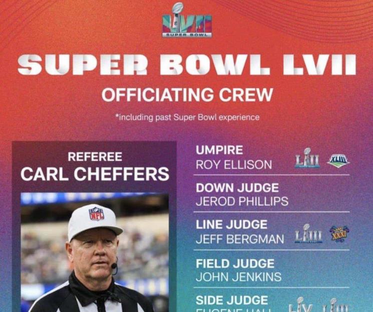 Ya hay árbitros designados para el Superbowl Ya hay árbitros designados para el Superbowl