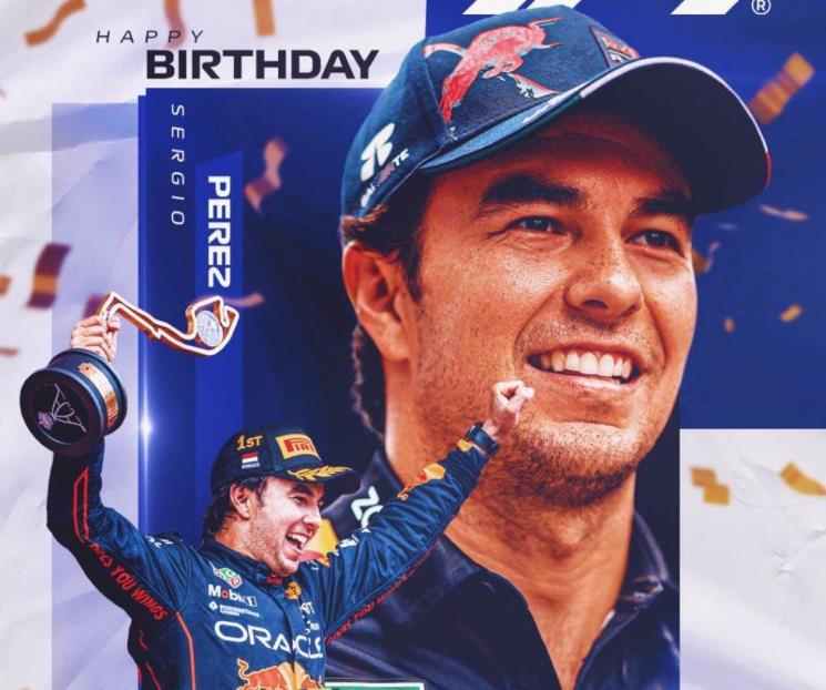 Felicita Fórmula 1 a Checo Pérez por su cumpleaños 33 Felicita Fórmula 1 a Checo Pérez por su cumpleaños 33