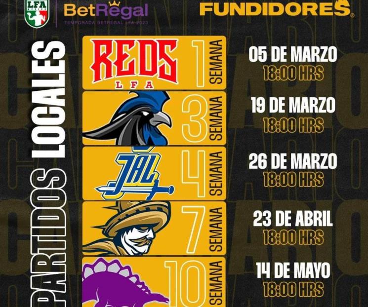 Conocen Fundidores su calendario en la LFA Conocen Fundidores su calendario en la LFA